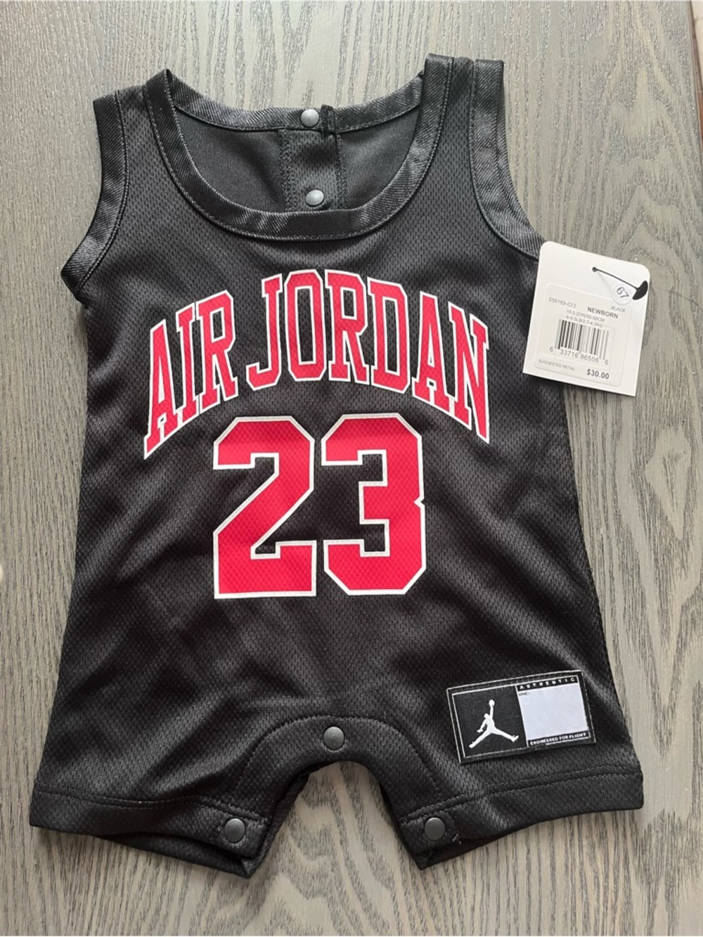 Air Jordan new newborn one piece.